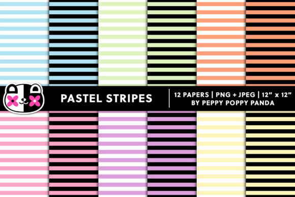 Download Seamless Pastel Stripes Digital Paper - Digital paper Collection
