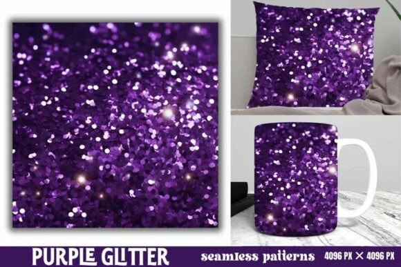 Download Purple Glitter Background Digital Paper - Digital paper Collection