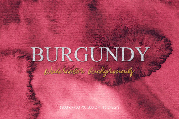 Download Watercolor Burgundy 15 Digital Paper - Digital paper Collection