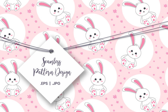 Download Cute Bunny Easter Digital Paper Design - Digital paper Collection