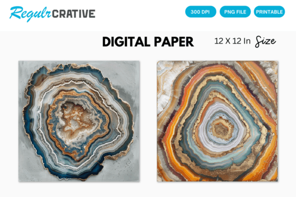 Download Agate Slice Digital Paper Backgrounds - Digital paper Collection