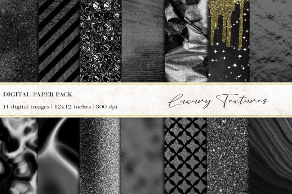 Download Black Luxury Digital Papers - Digital paper Collection