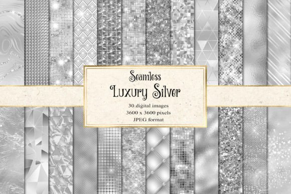 Download Luxury Silver Digital Paper - Digital paper Collection