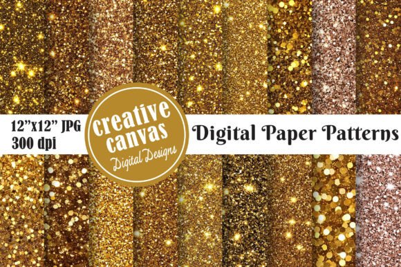 Download Luxury Gold Glitter Digital Paper - Digital paper Collection