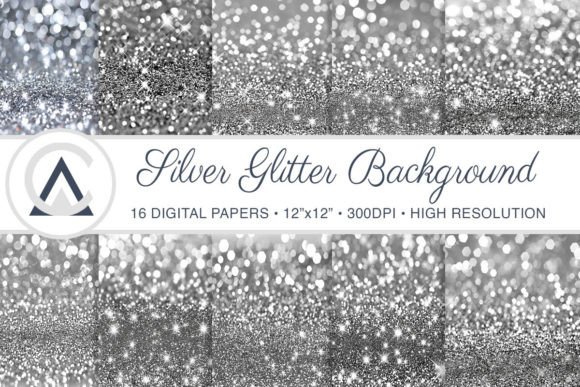 Download Silver Glitter Digital Paper Background - Digital paper Collection