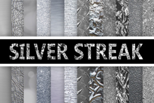 Download Silver Streak - Silver Digital Paper Textures - Digital paper Collection