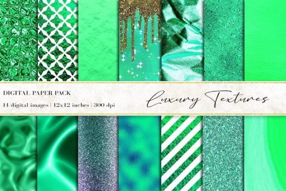 Download Green Luxury Digital Papers - Digital paper Collection