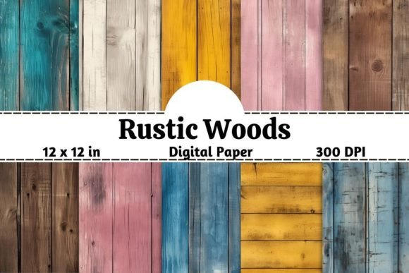 Download Rustic Wood Background Digital Paper - Digital paper Collection