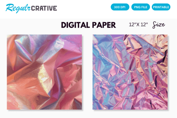 Download Pink Iridescent Digital Paper Background - Digital paper Collection