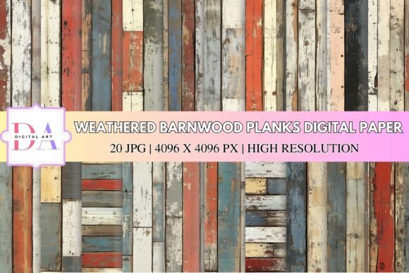 Download Weathered Barnwood Planks Digital Paper - Digital paper Collection