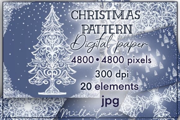 Download Christmas Pattern, Digital Paper, Design - Digital paper Collection