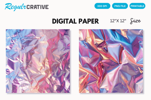 Download Pink Iridescent Digital Paper Background - Digital paper Collection