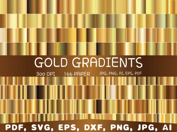 Download Gold Gradient Digital Paper, Background - Digital paper Collection