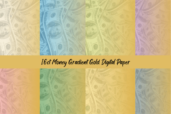 Download Gold Gradient Money Digital Papers - Digital paper Collection