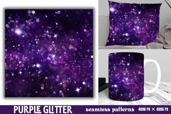 Download Purple Glitter Background Digital Paper - Digital paper Collection