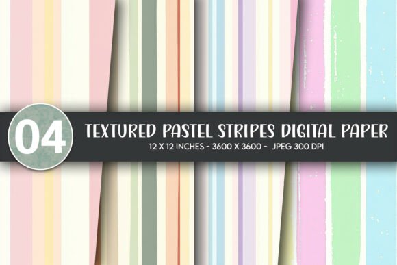 Download Textured Pastel Stripes Digital Paper - Digital paper Collection