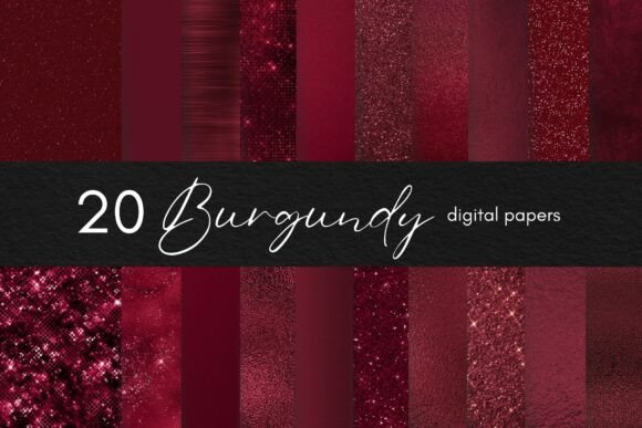 Download Burgundy Digital Paper Maroon Background - Digital paper Collection