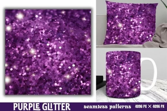 Download Purple Glitter Background Digital Paper - Digital paper Collection