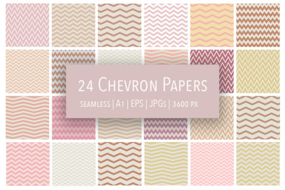 Download Modern Chevron Digital Papers Bundle - Digital paper Collection