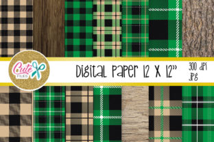 Download Green Buffalo Plaid Pattern, Lumberjack Digital Paper - Digital paper Collection