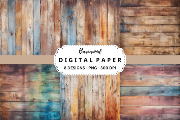 Download Barnwood Watercolor Digital Paper - Digital paper Collection