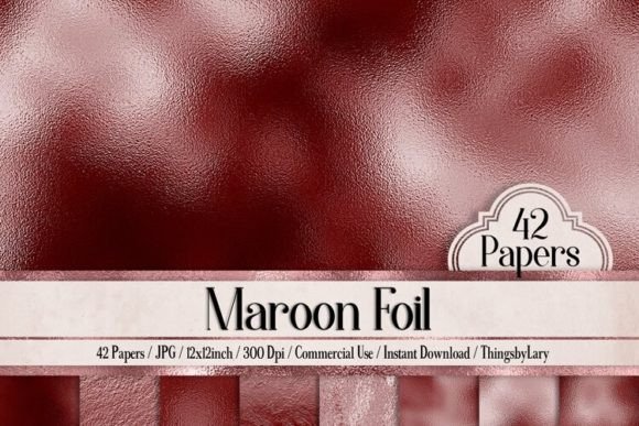 Download Maroon Metallic Foil Digital Papers - Digital paper Collection