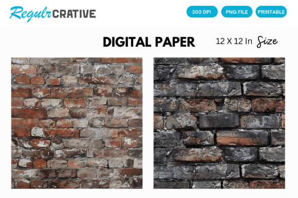 Download Dark Brick Wall Digital Paper PNG Design - Digital paper Collection