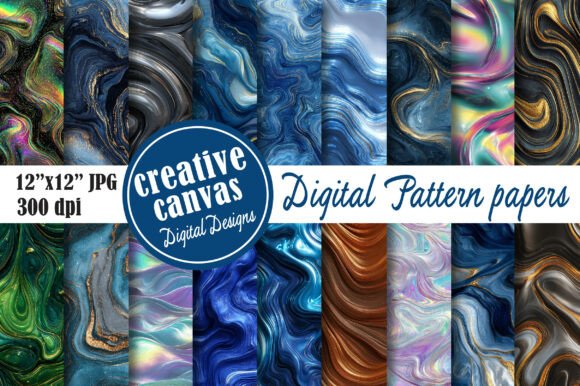 Download Luxury Marble Digital Paper Bundle - Digital paper Collection